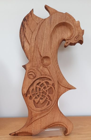 Based on Dave  Western Celtic Dragon in Sweet chestnut.